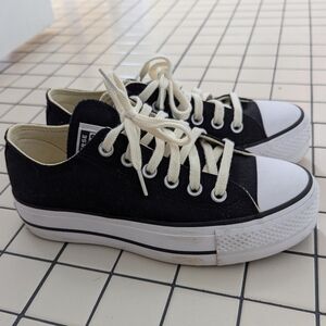 Converse Platform Sneakers - Black Women's Size 6